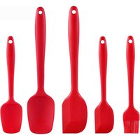 Best Selling Products Kitchen Accessories Set Durable Non-stick Bakery Equipment 5 pcs Silicone Scraper Set Cake Brush Spatula
