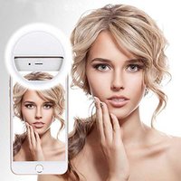 Wholesale portable beauty flash LED selfie ring light for mobile phone