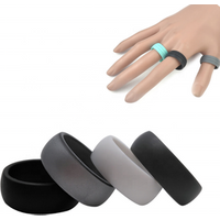 Fashion promotional customized silicone wedding ring women