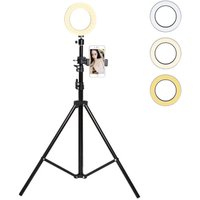 Makeup LED Ring Fill Light Kit with Tripods Stand For Live Streaming YouTube Video Production Photography Online Teaching