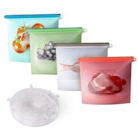 Reusable Food Bags Silicone Food Storage Containers Versatile Cooking Bags Preservation Airtight Seal Bags