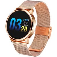 2019 newest Waterproof heart rate monitor metal stainless steel fitness smart watch Q8
