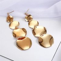 Free shipping 2019 new Metal Star Moon Multicolored Drop Dangle Earrings For Women Geometric Vintage Christmas Gifts Bohemian