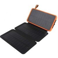 Waterproof USB Portable Solar charger 3 Foldable solar Panel 10000mAH powerport solar Power bank for smart phone