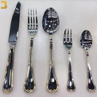 Wholesale gold plated flatware stainless steel 18/10 luxury cutlery set