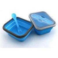 Unbreakable Silicone Collapsible Bento Lunch Box Fork