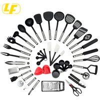 Premium Kitchen Utensils 42 Pieces Kitchen Utensils Sets Stainless Steel And Nylon Cooking Tools