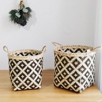 African Bamboo Weaving Storage Basket