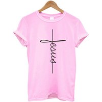 Christian Faith Vertical Cross Religious Print T Shirt