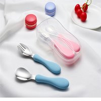 Kids Cutlery Set Flatware Baby Stainless Steel Spoon and Fork Set