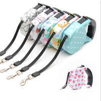 wholesales custom retractable automa dog leash reflective smart pet leash nylon rope for dog&pig&cat products manufacturer 2019