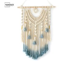 Woven Bohemian Boho Cotton Macrame Wall Hanging Handmade Tapestries Home Decor