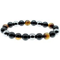 Natural Stone No Hematite Stone Tiger Eye Beaded Strand Wrap Buddha Bracelets&Bangles for Men Male Jewelry Accessories