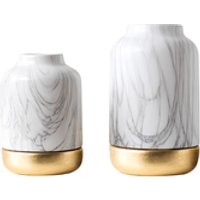 Marble Effect Ceramic Vase Home Decor