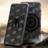 Hot sell super hero avengers 3d soft tpu phone case for iphone