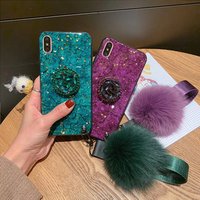 Fashionable Girl Diamond Style Mobile Phone Case Silicone Shiny Phone Case For iPhone X/XS,XS MAX,XR