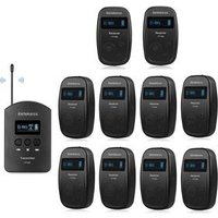 Complete Wireless Tour Guide System 1 transmitter plus 10 receivers Church Teaching Museum Conference Interpretation TT103 TT104