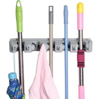 New Products Supply Wall Housekeeper Accessory Hanging Pipe Hooks Broom Holder Garden Tool Wall Mount Broom Hanger