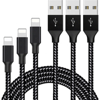 Newly Arrival Nylon Braided USB Phone Charger Cable Compatible with iphone 6 6s 7 7plus 8 8plus x xs xr and more