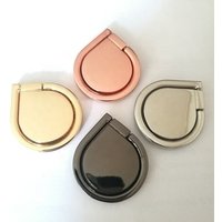 Custom logo Metal Finger Mobile Phone Ring Holder 360 Degree Rotation for iPhone Tablet all Smart Phone