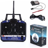 FlySky FS-CT6B 6CH 2.4G RC Transmitter & FS-R6B receiver Remote controller 6 chfor Heli/Airplane/Glid/Copter RC Drone