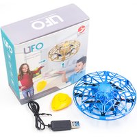 Wholesale UFO Infrared Sensor Aircraft Mini 4 Axis Flight Toys Drone with Water Drop and USB Cable