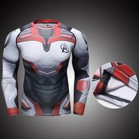Marvel Hulk Sublimation Print Rashguard T Shirt