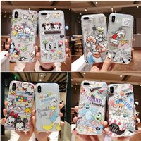 Ultra Slim Soft TPU Toy Story Case for iPhone X Xs Max Xr 6 6s 7 8 Buzz Light year Aliens Woody Goofy Mickey