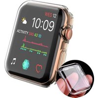 Watch Cover for Apple Watch Case 38mm 42mm 40mm 44mm Soft TPU Ultra-thin Transparent Screen Protector Case