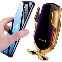 Customized R1 Infrared Sensor Wireless Car Charger Automatic Car Holder For Huawei Mate 9 For Iphone XS MAX