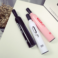 New design personalized customized gift advertising windproof sun umbrella 3 folding wine shape Bottle Umbrella