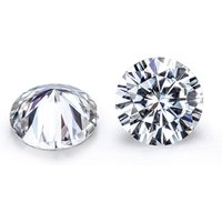 Starsgem 6.5mm Round Brilliant Cut Loose Moissanite White Heart Moissanite Diamond for Ring