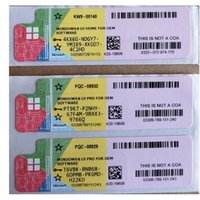 Genuine Microsoft Windows 10 Software Win 10 Pro COA Key Sticker 32bit 64bit Online Activation Microsoft Win 10 Software
