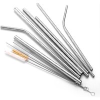 New Reusable Food Grade Stainless Steel Straws With pattern metal straw