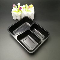 Microwaveable 3 Compartment Food Container