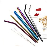FDA Approved zero waste drinking straw wholesale custom logo stainless steel straw