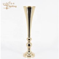 62cm (24 inch) Trumpet metal vase table centerpiece for wedding / home / wedding party decoration