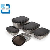 Insulated Airtight Metal Bento Lunch Box Storage Stainless Steel Food Containers