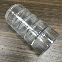 Stackable Round Acrylic Storage Jars