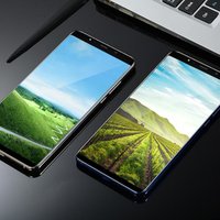 Factory sale large screen phone face recognition mobile curved screen HD camera smart phone