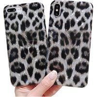 Leopard Glitter Pearly-lustre conch Soft TPU Mobile Phone Case For iPhone XS MAX
