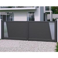 Auto aluminium sliding fencing gate
