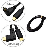 USB-C 90 Degree 3A Data Line 1.8 Metre Type C to Type C USB Charging Right Angled Cable