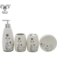 New 2019 Eco Friendly Natural Ceramic Bath Accessories Bathroom Set For Hotel