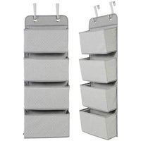 Free Sample 4 Pockets Office Magazine Nursery Holder Home Over The Door Hanging Wall Organizer Storage Bag