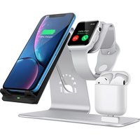 Universal Wireless Charger Stand Desktop Charging Stand 3 in 1 Charging Station For iPhone/iWatch/AirPods