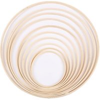 DIY Needlecraft Cross Stitch Machine Round Loop Sewing Tools 8-30CM 7 Size Single Bamboo Frame Embroidery Hoop Ring