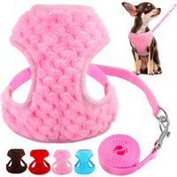 Chihuahua Small Dog Harness and Leash Set Adjustable Pet Cat Puppy Walking Harnesses Vest For Small Dogs