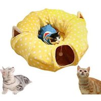 Lovely Changeable Collapsible Soft Cat Bed Tunnel For Indoor Cats