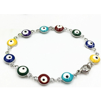 Stainless steel Turkish style Blue Evil Eye Jewelry Bracelet wholesale